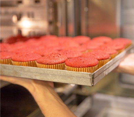 Basi Red Velvet pronte per la decorazione